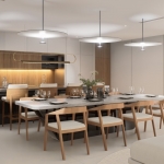 3-4 bedroom penthouse condos for sale 400 metre walk to Bang Tao Beach, Phuket dining and kitchen PSC-BAN-1502