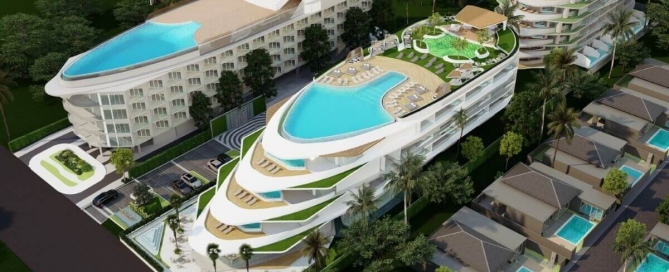 3-4 bedroom penthouse condos for sale 400 metre walk to Bang Tao Beach, Phuket private pools PSC-BAN-1502