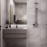 1-bedroom condo near Nai Harn Beach, Phuket shower PSC-NAH-1512