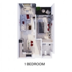 1-bedroom condo near Nai Harn Beach, Phuket floor plan PSC-NAH-1512