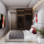 2-3 bedroom condo near Nai Harn Beach, Phuket bedroom 1 and closet PSC-NAH-1513