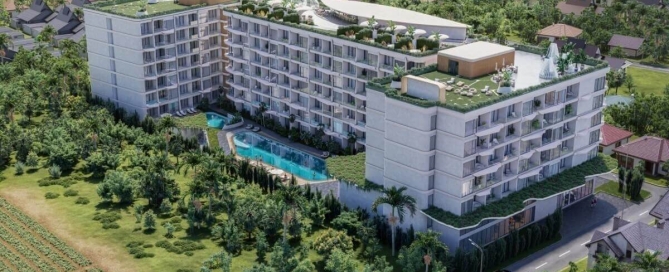 2-3 bedroom condo near Nai Harn Beach, Phuket aerial view PSC-NAH-1513