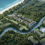 2–4 bedroom seaside penthouse condos 50m to Bang Tao Beach, Phuket aerial view to the sea PSC-BAN-1523