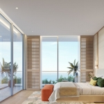 2–4 bedroom seaside penthouse condos 50m to Bang Tao Beach, Phuket bedroom and terrace PSC-BAN-1523