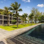 3-bedroom beachfront condo with pool access on Mai Khao Beach, Phuket pool access from the side PSC-MAI-1514