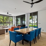 3-bedroom beachfront condo with pool access on Mai Khao Beach, Phuket living and dining area PSC-MAI-1514