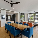 3-bedroom beachfront condo with pool access on Mai Khao Beach, Phuket open plan living, dining and kitchen PSC-MAI-1514