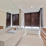 3-bedroom beachfront condo with pool access on Mai Khao Beach, Phuket aerial view to beach bathroom with bathtub PSC-MAI-1514