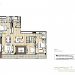 3-bedroom beachfront condo with pool access on Mai Khao Beach, Phuket floorplan PSC-MAI-1514