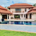 4-bedroom lakeside pool villa for sale in Laguna, Phuket exterior shot including pool PSV-LAG-1524