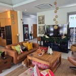 4-bedroom pool villa near Laguna, Cherng Talay, Phuket living room with tv PSV-CHE-1518