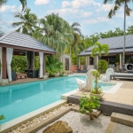 4-bedroom pool villa on a large plot in Rawai, Phuket pool deck and undercover terrace PSV-RAW-1520