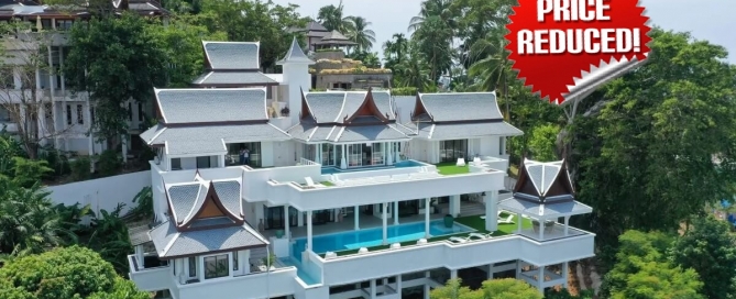 5-bedroom sea view villa near Surin Beach, Phuket exterior view PSV-SUR-1516