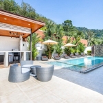 5-bedroom pool villa in Rawai, Phuket pool deck and outdoor kitchen bbq area PSV-RAW-1521