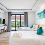 5-bedroom pool villa in Rawai, Phuket twin bedroom with garden access PSV-RAW-1521