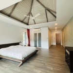 6-bedroom pool villa on large plot near BISP in Koh Kaew, Phuket bedroom with vaulted ceilings PSV-KOH-1526
