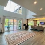 6-bedroom pool villa on large plot near BISP in Koh Kaew, Phuket main entrance with double height ceilings PSV-KOH-1526