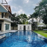 6-bedroom pool villa on large plot near BISP in Koh Kaew, Phuket large pool with water feature PSV-KOH-1526