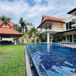 6-bedroom pool villa on large plot near BISP in Koh Kaew, Phuket exterior view wtih pool and sala PSV-KOH-1526