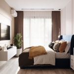 1–2 bedroom condos near Rawai Beach, Phuket bedroom with tv PSC-RAW-1532