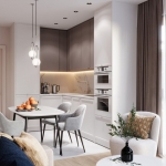 1–2 bedroom condos near Rawai Beach, Phuket open plan living dining and kitchen area PSC-RAW-1532