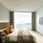 1-2 bedroom condos in Karon, Phuket bedroom with sea view PSC-KAR-1536
