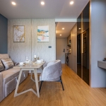 1–2 bedroom condos for sale near Kata Beach, Phuket dining area cabinet and kitchen PSC-KAT-1547