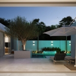 2–3 bedroom single storey pool villas in Bangjo, Cherng Talay, Phuket view of pool from indoors PSV-CHE-1543