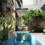 2-4 bedroom pool villas and townhouses near Blue Tree, Thalang, Phuket pool and bedroom PSV-THA-1545