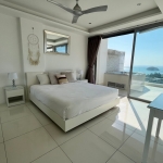 2-bedroom hillside sea view condo near Kata Beach, Phuket bedroom with ocean view PSC-KAT-1540