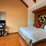 3-bedroom golf course view pool villa in Laguna, Phuket bedroom with vaulted ceiling PSV-LAG-1549