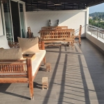 3-bedroom sea view condo near CoCo Pier in Panwa, Phuket large undercover terrace with outdoor furniture and daybed PSC-PAN-1550
