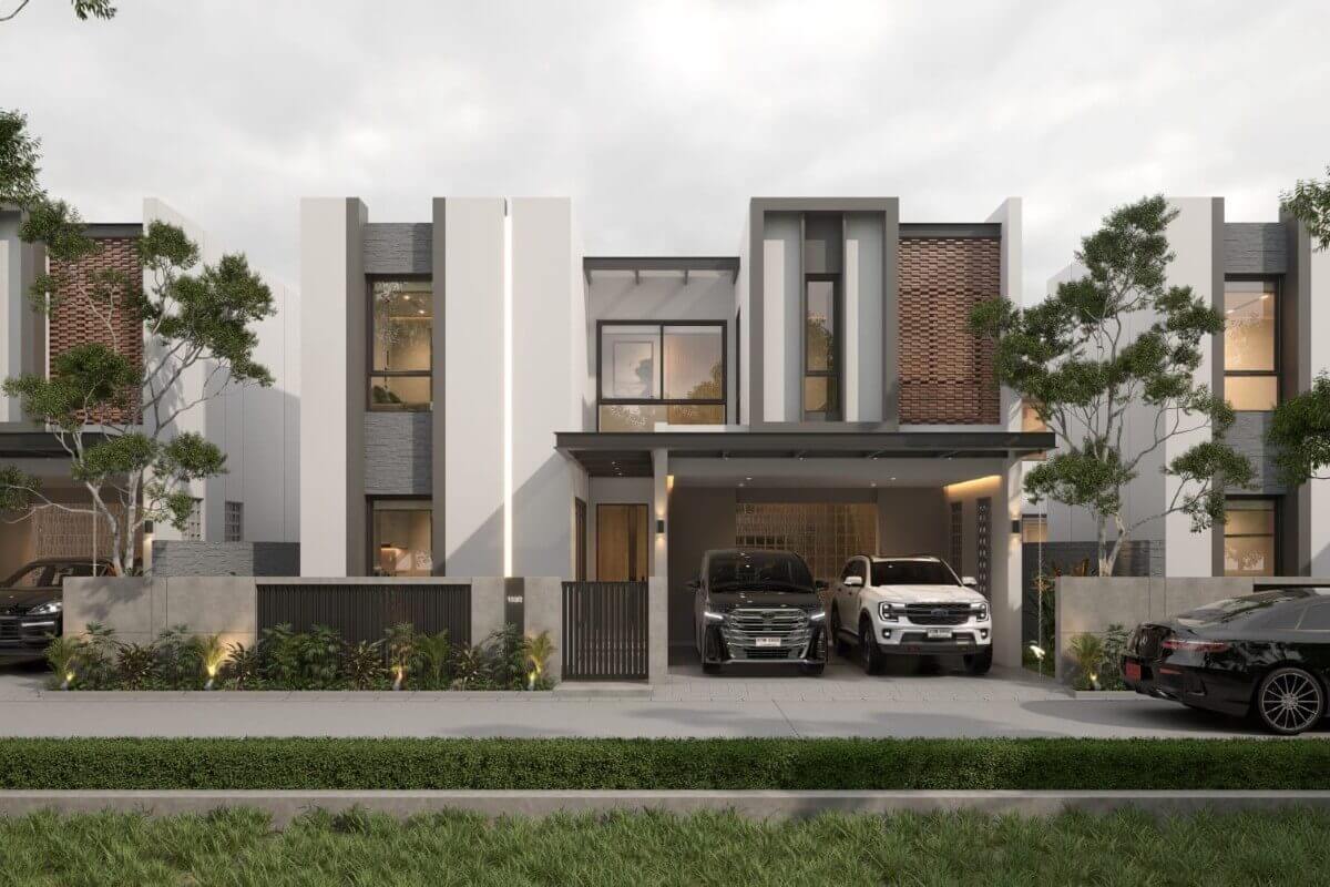 3-bedroom pool villa near Robinson Chalong exterior view with parking PSV-CHA-1538