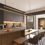 3-bedroom pool villa near Robinson Chalong dining and kitchen area with pool access PSV-CHA-1538