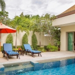 3-bedroom pool villa in Soi Naya near Nai Harn Beach, Phuket sun loungers PSV-NAH-1531