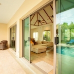 3-bedroom pool villa in Soi Naya near Nai Harn Beach, Phuket large sliding glass doors PSV-NAH-1531