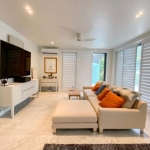 3-bedroom villa in Rawai, Phuket living room with white cough and tv PSV-RAW-1546