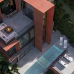 3-5 bedroom seaside pool villa across the road from Karon Beach, Phuket aerial view PSV-KAR-1527