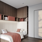 3-5 bedroom seaside pool villa across the road from Karon Beach, Phuket bedroom and built in cabinets PSV-KAR-1527