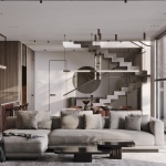 3-5 bedroom seaside pool villa across the road from Karon Beach, Phuket lounge and living area PSV-KAR-1527