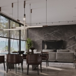 3-5 bedroom seaside pool villa across the road from Karon Beach, Phuket dining and lounge PSV-KAR-1527