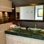 3 villas and 1 apartment hillside estate in Nai Harn, Phuket bathroom with double sink PSV-NAH-1542
