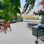 3 villas and 1 apartment hillside estate in Nai Harn, Phuket pool deck barbeque area PSV-NAH-1542