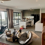 3 villas and 1 apartment hillside estate in Nai Harn, Phuket kitchen area with terrace access PSV-NAH-1542