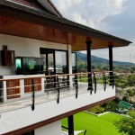3 villas and 1 apartment hillside estate in Nai Harn, Phuket undercover balcony PSV-NAH-1542