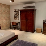 3 villas and 1 apartment hillside estate in Nai Harn, Phuket bedroom with wallpaper PSV-NAH-1542