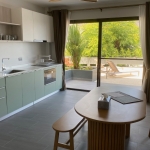 3 villas and 1 apartment hillside estate in Nai Harn, Phuket dining and kitchen area PSV-NAH-1542