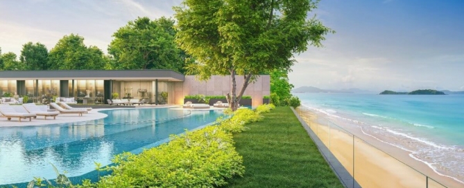 4-5 bedroom seaside pool villas with direct beach access in Rawai, Phuket beachfront shared pool PSV-RAW-1529