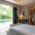 4-5 bedroom villa with large pool near Bang Tao Beach, Phuket bedroom with pool access PSV-BAN-1528 ALT text