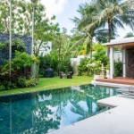 4-5 bedroom villa with large pool near Bang Tao Beach, Phuket pool deck sala and garden PSV-BAN-1528 ALT text